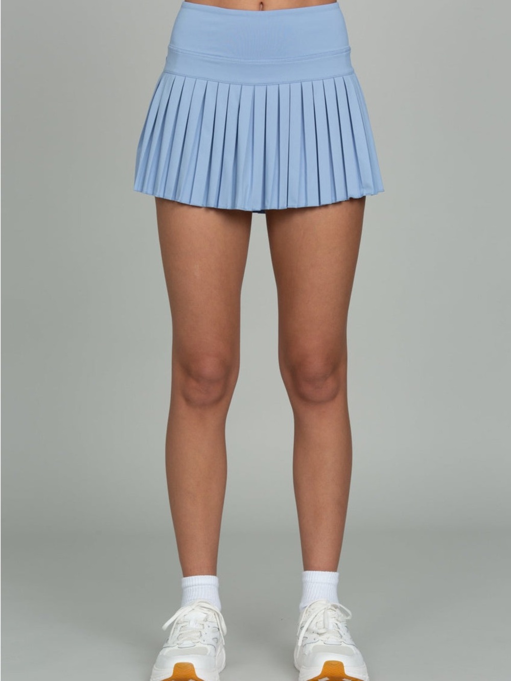 Gold Hinge Light Blue Pleated Women's Skort Size Small